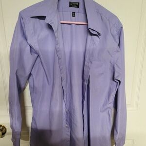 ~ Mens Arrow fitted lavender full button down dress shirt